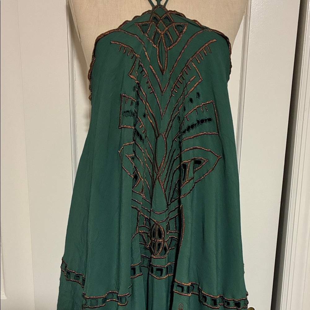 Free People Green Halter Dress - Picture 3 of 7